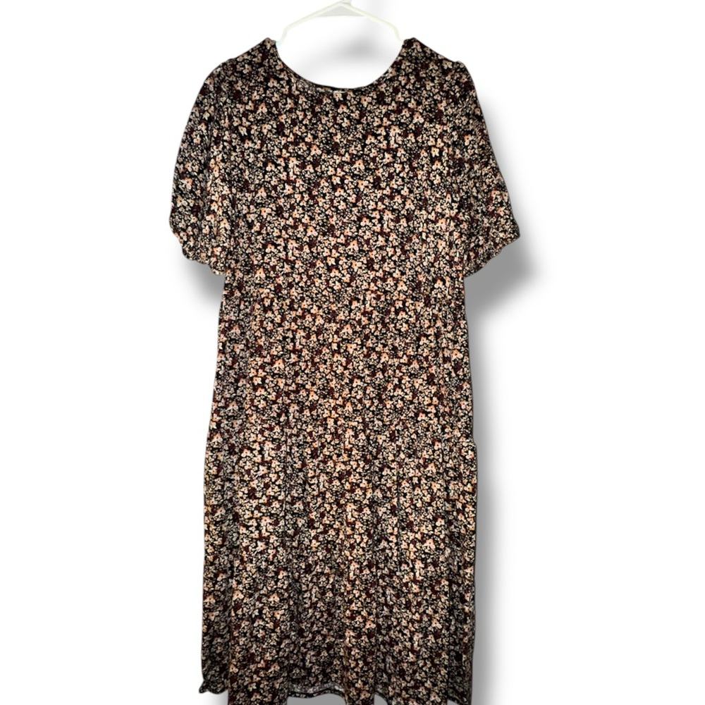 Ava & Viv Floral Black Dress